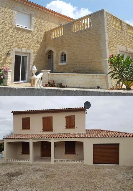 Travaux de construction à Roujan dans l’Hérault